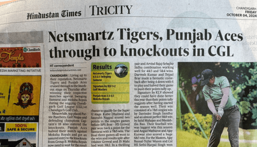 Netsmartz Tigers aces through knockout in CGL