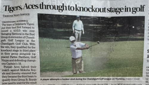 Tigers, Aces through to knockout stage in golf